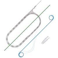 Набор стента мочеточникового BlueSTerm: -стент двухпетлевой,полиуретан, с нитью, 6Fr/28см; -стальная струна ПТФЭ 0,035"х150см; -простой толкатель, US-06-28-O/O-R-GSP-SB