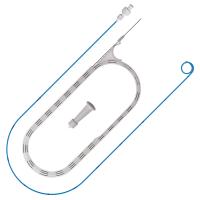 Набор стента мочеточникового BlueSMono: - стент однопетлевой, полиуретановый, гидрофильный, 6Fr/70см; -стальная струна ПТФЭ 0,035"х150см; -коннектор, USM-06-70-H-G-SB