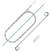 Набор стента мочеточникового BlueSil: -стент двухпетлевой, силиконовый, размер 6Fr длина 24см; -нитиноловая струна 0,035"х150см; -простой толкатель, SUS-06-24-O/O-NSP-LB