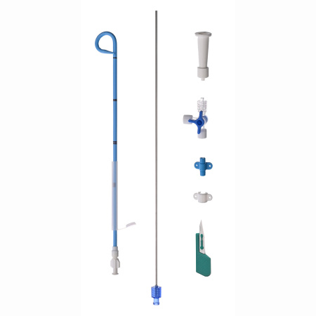 Набор для чрескожной нефростомии сменный:- Катетер нефростомический 14Fr J-тип, длина 30 см, BP-1430-R