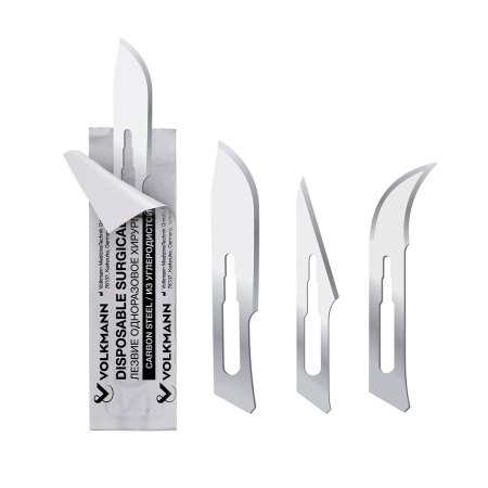 Лезвие одноразовое хирургическое, из углеродистой стали №15B (уп. 100 шт) 1827-V210-15B (upak)