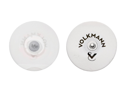 ЭКГ электрод одноразовый, круглый, твердогелевый, на вспененной основе, взрослый, 50x50 мм, REF - 1413-V50FSA