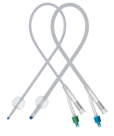 Катетер урологический Фолея силиконовый двухходовой 14 Ch/Fr, объем баллона 5-15 мл 1604-SF2/14-M5-15