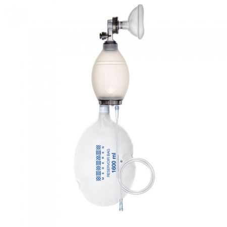 Аппарат искусственной вентиляции легких ручной, педиатрический, силиконовый с маской. Размер 1 0125-M810-02