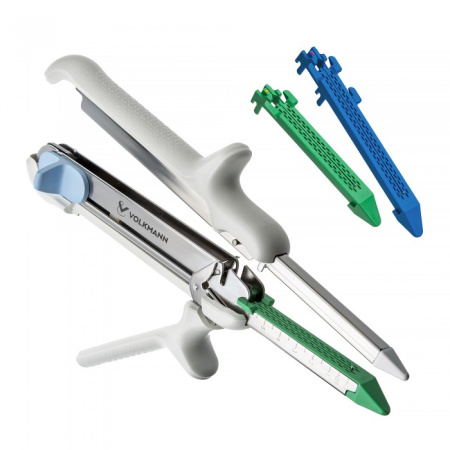 Линейный сшивающе-режущий аппарат, с кассетой зеленого цвета для плотной ткани, длина шва 60 мм 1847-VLC-G60