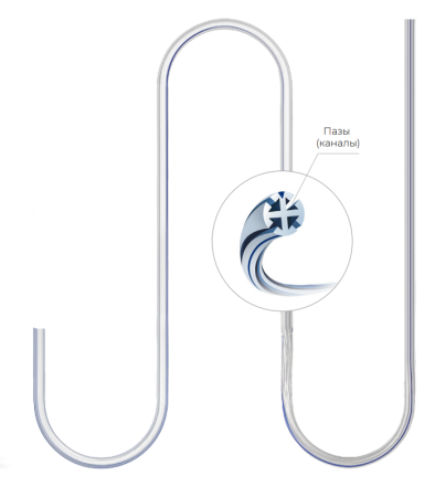 Трубка дренажная одноразовая силиконовая круглая с пазами 21 Fr, 0615-VOG21