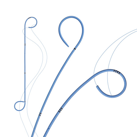 Стент мочеточниковый с двумя открытыми концами, с соединяющимся толкателем, размер стента 4,8 Fr, длина стента 26 см  US-04(8)-26-O/O-L-0-CP