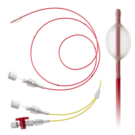 Катетер для эмболэктомии двухпросветный, тип Фогарти, 4 Fr, 80 см, объем баллона 0,75 мл, 1421-ME2L4-80