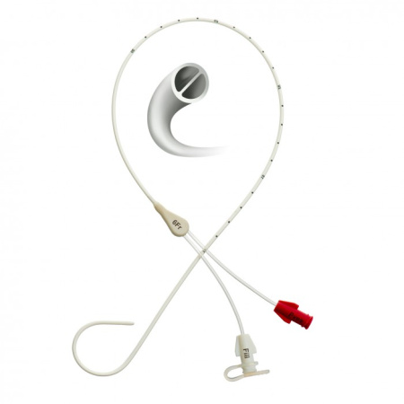 Катетер для уродинамических исследований, двухпросветный 6FR длина 43 см, тип пигтейл DLUC-6-43-P/G