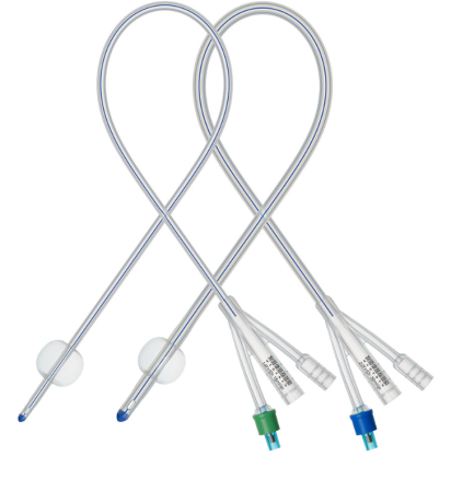 Катетер урологический Фолея силиконовый трехходовой 24 Ch/Fr, объем 30-50 мл 1604-SF3/24-M30-50